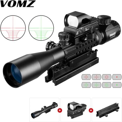 VOMZ 3-9X40 Scope Rail Rangefinder Reticle Hunting Deer Air Rifle Crossbow Mil Dot Reticle Riflescope Tactical Optical Sights
