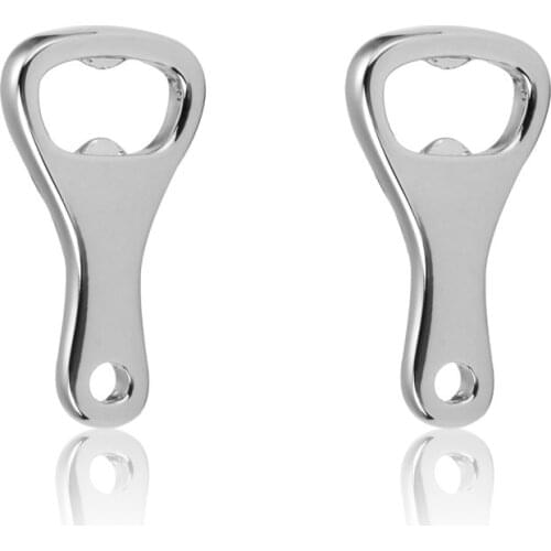 HYX Jewelry silvery Bottle opener Brand Cuff Buttons French Shirt Cufflinks For Mens Fashion Cuff Links