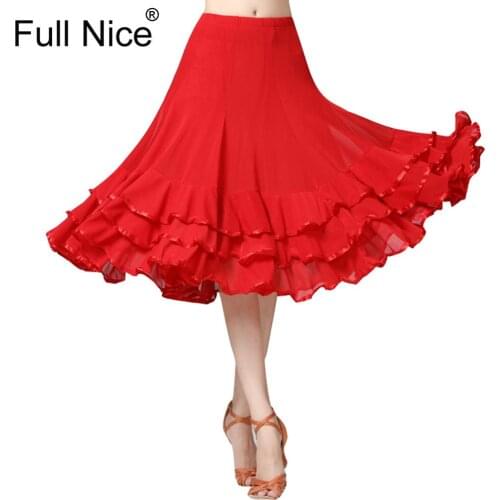 Womens Latin Salsa Tango Rumba Cha Cha Ballroom Dance Dress Skirt Black Purple Square Dance Latin Dancewear for Women/Girls