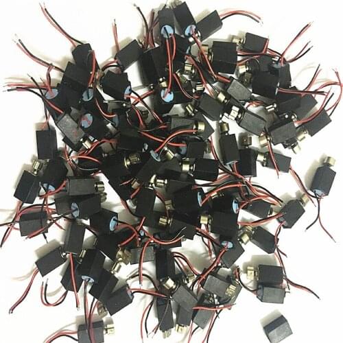 100pcs 4*8mm Ultra Micro Vibration Motor 0408 DC Massager/Mobile Phone Motor 3.0V 120mA Electric Motor