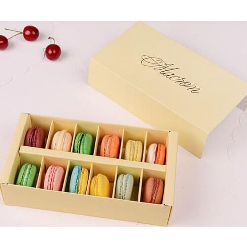 20.1*11.1*5cm Open Window Macaron boxes,Kraft Cake mooncake Box packaging Boxes gift box ,50piece\lot .Free shipping