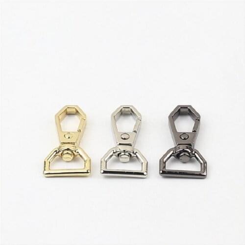 20pcs/lot Luggage Handbag Hardware Accessories Key Chain Shoulder Strap Chain Link Connecting Opening Spring Buckle Hook Buckle