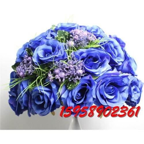 2016 style 10pcs/lot wedding road lead artificial wedding table flower center flower ball decoration
