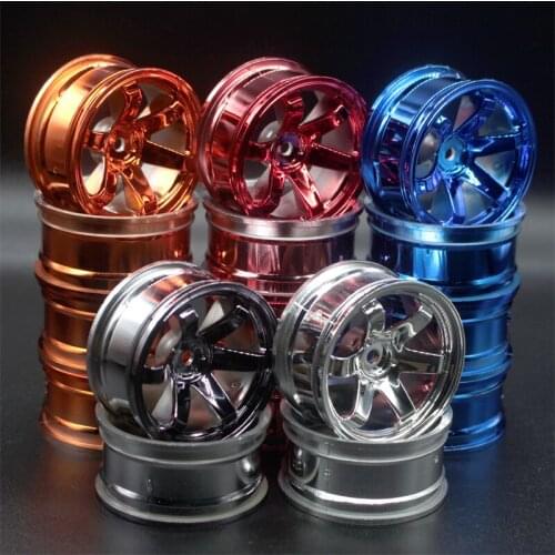 4pcs 1Set Plastic Wheel Rim Fit HPI HSP RC model 1:10 On-Road Racing Car for HSP94123/94122/94103/D4/D3