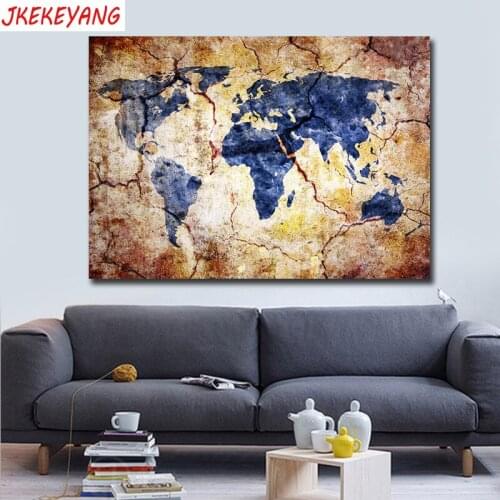 5D DIY square/round Diamond Painting world map Cross Stitch Diamond Embroidery Pattern Rhinestone home decor J2780