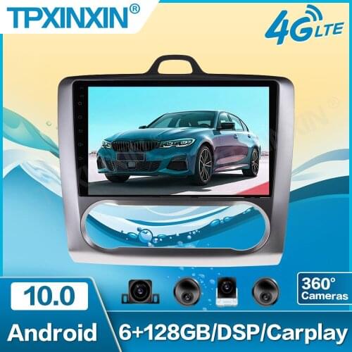 Android 10.0 AI Voice Control For ford focus 2 Mk2 2004-2011 Car Radio Multimedia Video Player Navigation 2 din dvd