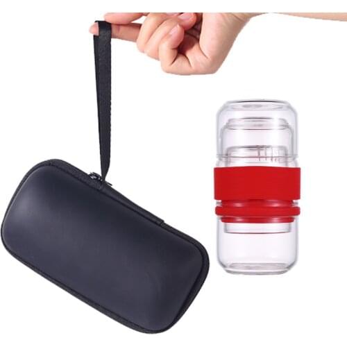 Tea for two Fashion Glass Tea Set Heat Insulated Quick Tea Pot Infuser Cup Portable Travelling Case Outdoor Teaware Green Tea
