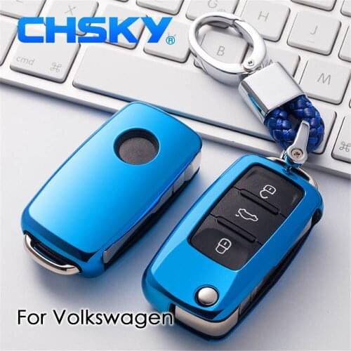 CHSKY TPU For volkswagen vw Key Cover Case For volkswagen vw polo passat b8 b5 b7 tiguan jetta 6 Car key cover shell accessories