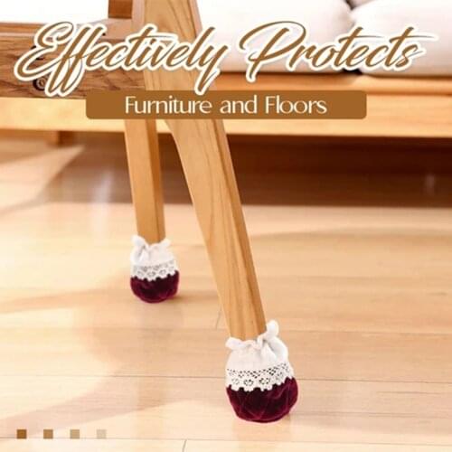 Furniture Protection Cover Anti-Slip Anti-Noise Protect Floor Furniture Leg Feet Cover For Table Chair RE
