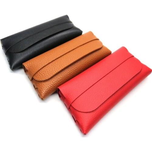 Fashion Travel Glasses Sunglasses Glasses Case Ladies Handbag Wallet Vintage Leather Easy To Carry Multifunctional Glasses Case