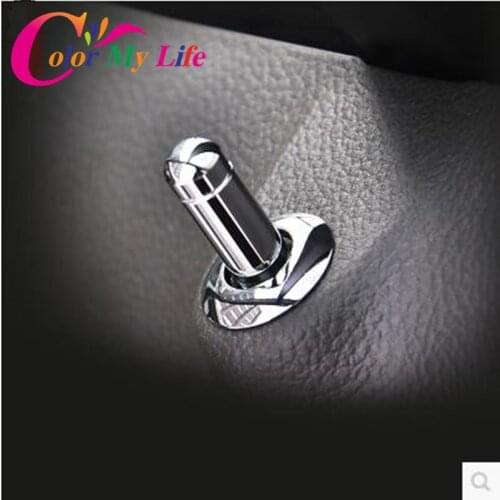 Color My Life Stainless Steel Car Decoration Bolt Door Lock Stick Pin Cap for Chevrolet Cruze Trax 2009 - 2016 Accessories