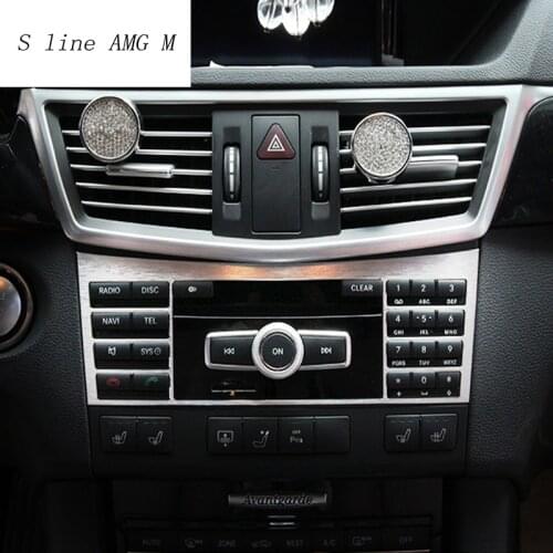 Car Styling Center Console CD Panel Decoration Cover Trim For Mercedes Benz E class W212 2009-2015 Interior auto Accessories