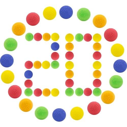 EKIND Six colors round Balls For Nerf Rival Zeus Apollo Refill Toys Fun Gift