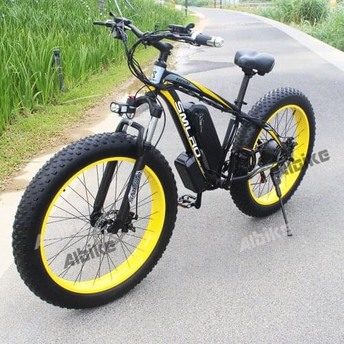 Electric Bike 48V 1000W Fat Tire Electric Bicycle Snow eBike 26" 4.0 elctric bicycle 48V 13Ah Battery and Professional 21 Speed