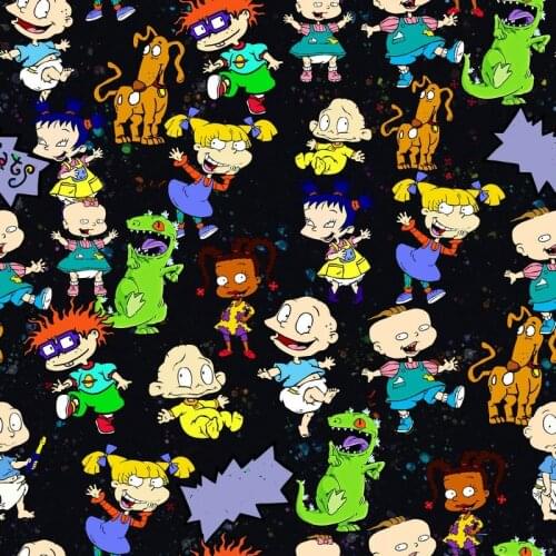 Cartoon Little Boys Plain Weave Cotton Fabric for Kids Clothes Hometextile Backpacks Slipcover Cushion Cover DIY Material
