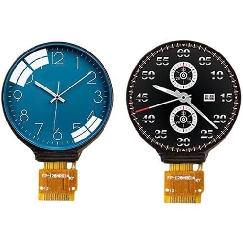 IPS 1.28 inch 8P/12P SPI TFT LCD Welding Color Round Screen GC9A01 Drive IC 240(RGB)*240