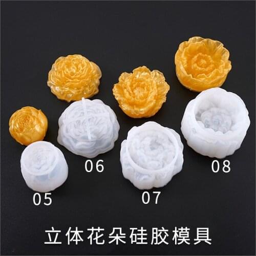 Crystal Epoxy mould jewelry mirror three-dimensional flower aromatherapy plaster silicone mold kitchen tools