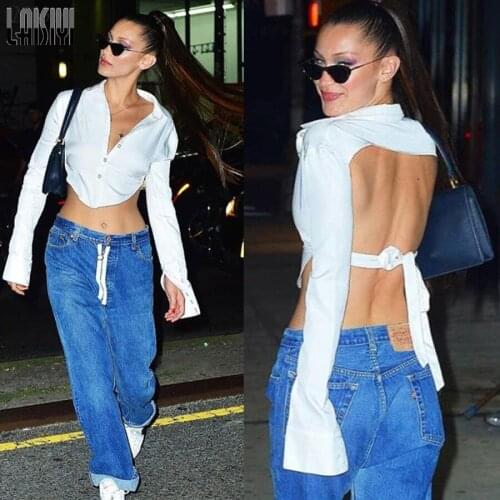 LAISIYI Womens White Shirts