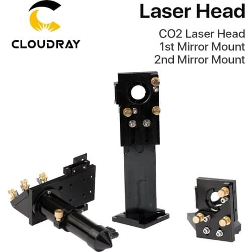 Cloudray CO2 Laser Head Set / Mirror Diameter 30 and Lens Diameter 25 FL 63.5&101.6 Integrative Mount Holder