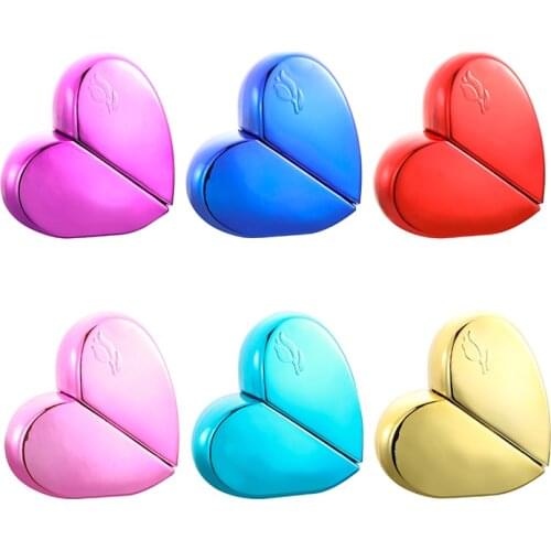 Nbyaic 50pcs Love heart shape perfume bottle 25ml portable stained glass liner sub-bottling spray bottle empty bottle