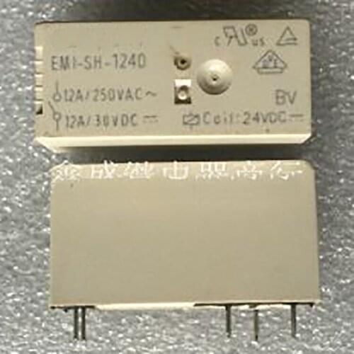 New 5pieces/lot EMI-SH-124D 12A 24VDC 5PINS