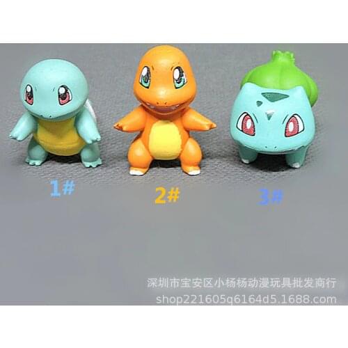 Original Pokemon Go Genuine Pikachu Pick Kha Mini Action Figure Comic Monster Model Toy Pokemon Anime Figure Doll Figurine