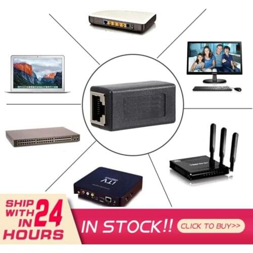 High Quality Female to Female Network LAN Connector Adapter Coupler Extender RJ45 Ethernet Cable Extension Converter