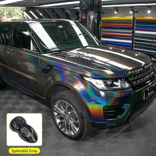 CARBINS Film Splendid Gray Car Wraps Premium Quality 3M Psychedelic Color 5*60ft Air Bubble Free