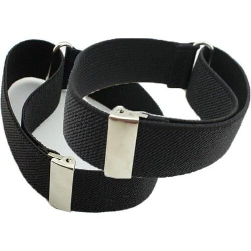 25mm Width Shirt Sleeve Holder Fashion Man Adjustable Armband Elastic Arm Band Wedding Bridegroom Accessories Arm Warmer 9color