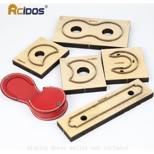 Horse foot wallet leather cutting die,RCIDOS Japan steel Blade coin purse leathe cutter mold,DIY leather laser knife die