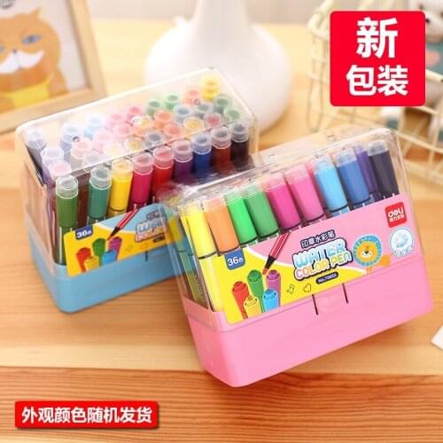 Seal Watercolor brush Pen 36 Color Childrens Student Painting Brush set 70655 Watercolor Pen art supplies stationery