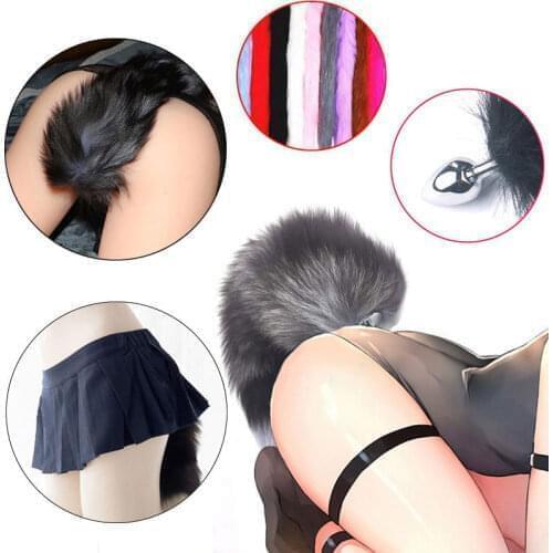 Erotic G Spot Bullet Vibrator Sex Toys For Women Men Gay Metal Fox Tail Anal Plug Butt Plug Prostate Massager Dildo Adult Game