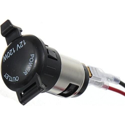 12V Waterproof Car Auto Motorcycle Cigarette Lighter Power Plug Socket For Motorcycles Boats Mowers Tractors Cars