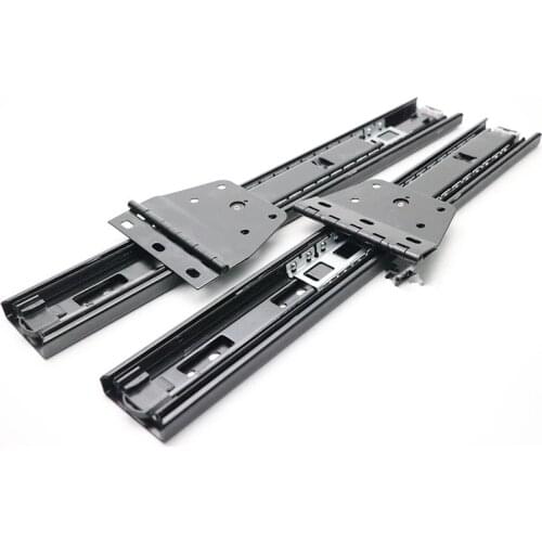 Pull Out & 90 Degrees Turn Ball Bearing Slide Conceal Flap Closet Folding Framed Mirror