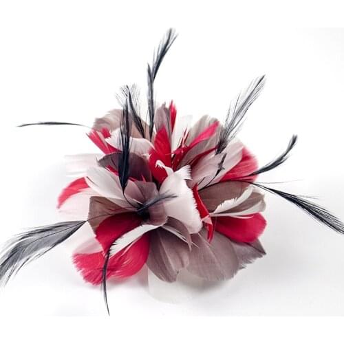 High Quality Color Feathers Flower DIY New Women Wedding Corsage Decoration Carnival Jewelry Accessory Natural Plumes For Crafts