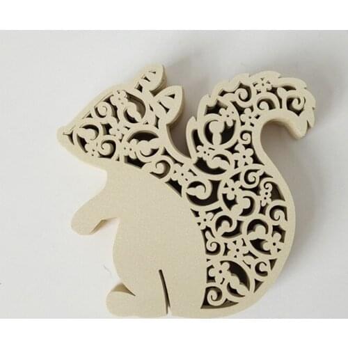 10PCS Laser Cutting Heart Card Creative Personality Laser Squirrel Red Wine Cup Card Wedding Birthday Party Decoration