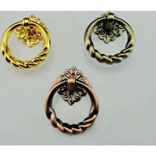 10PCS/LOT Antique Cabinet Handle Drawer Hardware Handle Pulls (Diameter.:40mm)