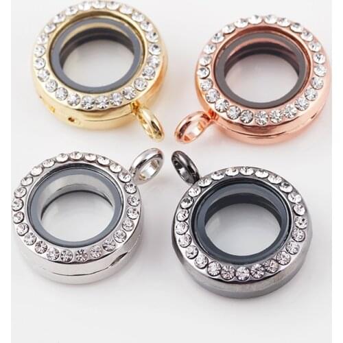 New Fashion 20mm 10pcs/Lot Glass Floating Lockets DIY Living Memory Locket No Chain Free Shipping