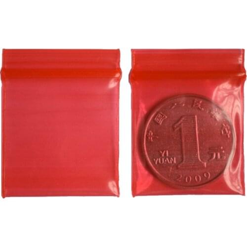 100pcs Mini Bags Plastic Packaging Bags Small Plastic Zipper Bag 3*4cm Jewelry Coin Poly Bag