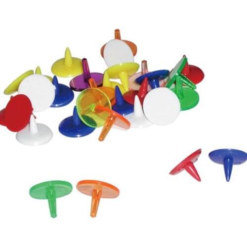 1000pieces Top Quality 25mm Plastic Mixed Color Golf Ball Marker