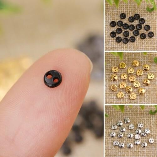 20/40pcs 4mm Mini Buttons Buckles Handmade Doll Accessories DIY Doll Clothes Round Buttons Doll Clothing Sewing Craft