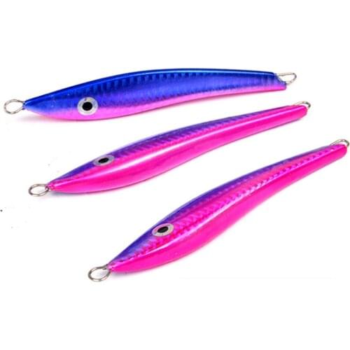 5PCS Deep sea Jigging Slow Jig Fishing Ocean Boat Rock Beach Jigbait Spoon Lure Hook baits 100g