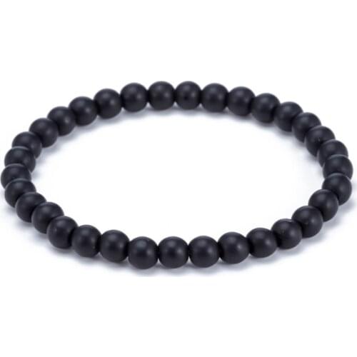 6mm bohemian multicolor Agate beads Chakra Reiki Buddha Yoga Bracelet elastic adjustable Volcanic Stone Bangles iok435