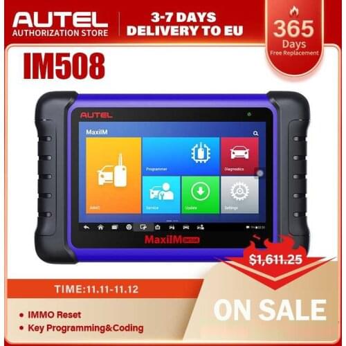 Autel MaxiIM IM508 IMMO Key Chip Programming Tool OBD2 Car Scanner Automotive Diagnostic Tool All System Diagnostics PK IM608