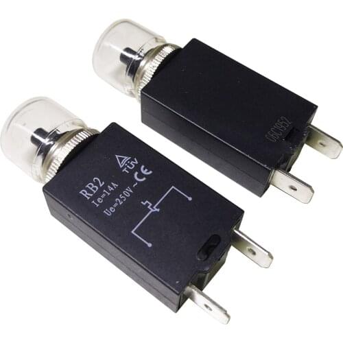 RB2 Circuit Breakers Overload Short Circuit Protector to Protect Electric System Motor Transformer Rectifier 10A 13A 14A 15A