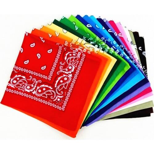 3pcs Bandana Unisex Hip Hop Black Hair Band Neck Scarf Sports Headwear Wrist Wraps Head Square Scarves Print Handkerchief