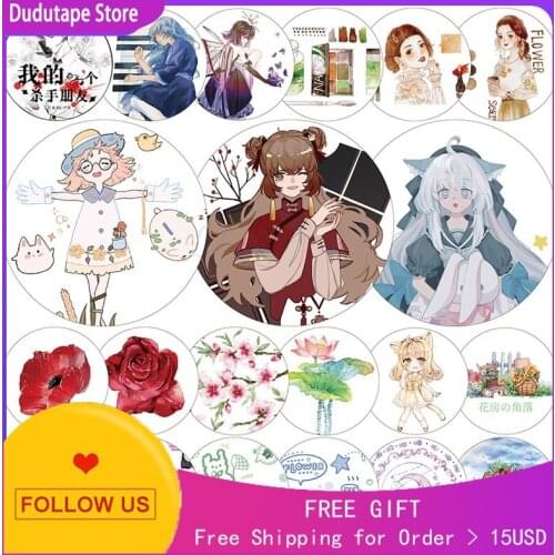 Character notebook Washi Tape Sticker Journals Rolled Up