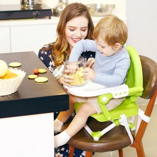 2017 Real Baby Highchair Kid Feeding High Chair Children Booster Seat Chairs Multi-functional Portable Folding Eat Table Stool