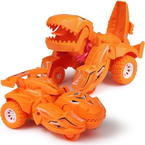 Dinosaurs Transforming Car Toys Fall Resistant Dinosaurs Friction Car Toy Dinosaurs Toy Gifts for Kids