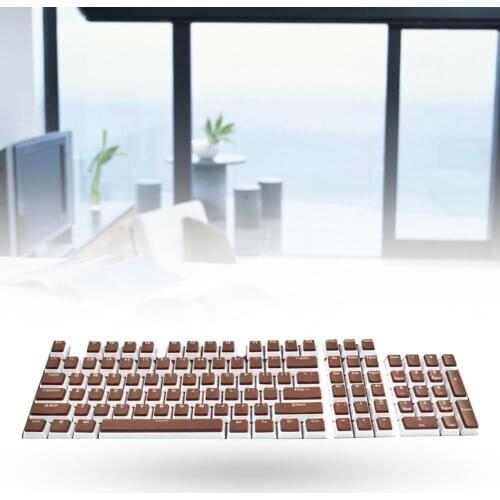 Dual color translucent couple key-cap Mechanical Keyboard Keycaps 104Pcs/Set Universal Ergonomic Backlit Key-Cap for Computer
